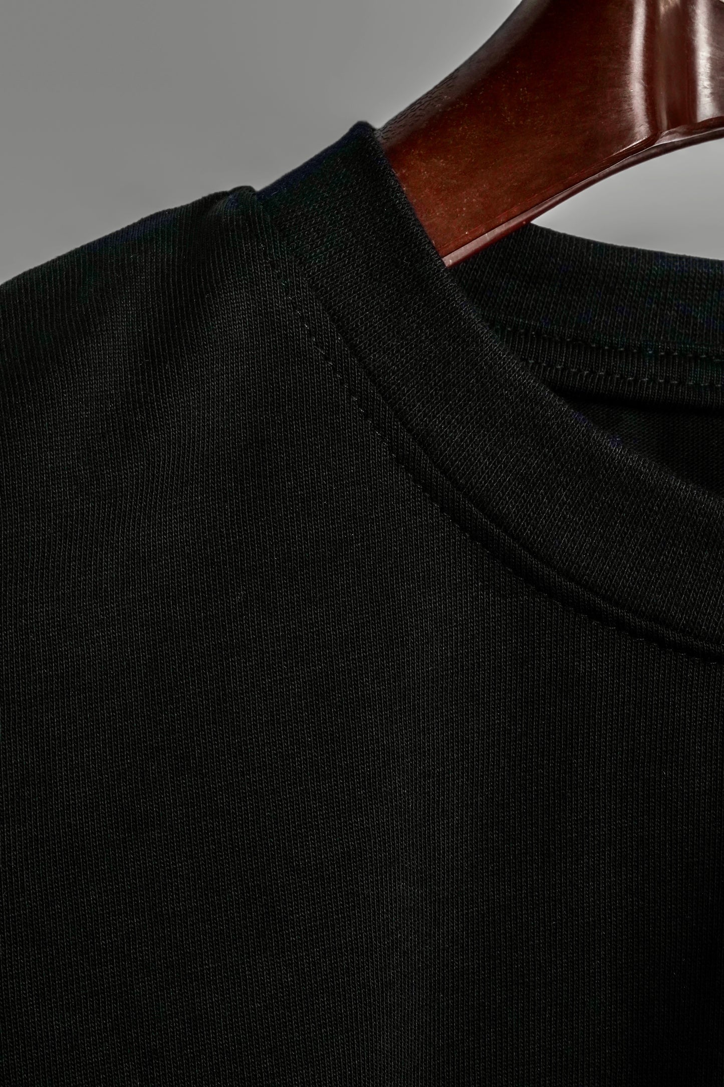 Oversized Egyptian Cotton T-Shirt – Black