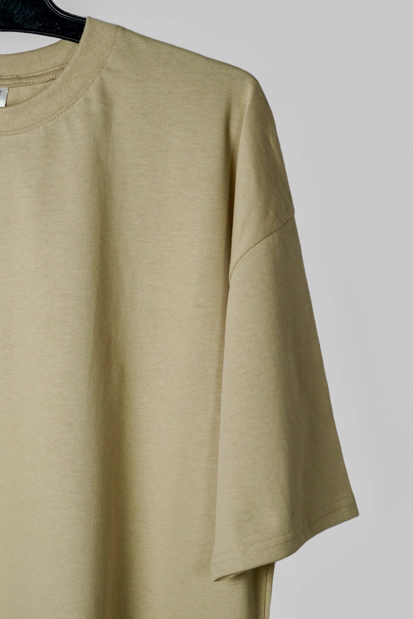 Oversized Egyptian Cotton T-Shirt – Beige