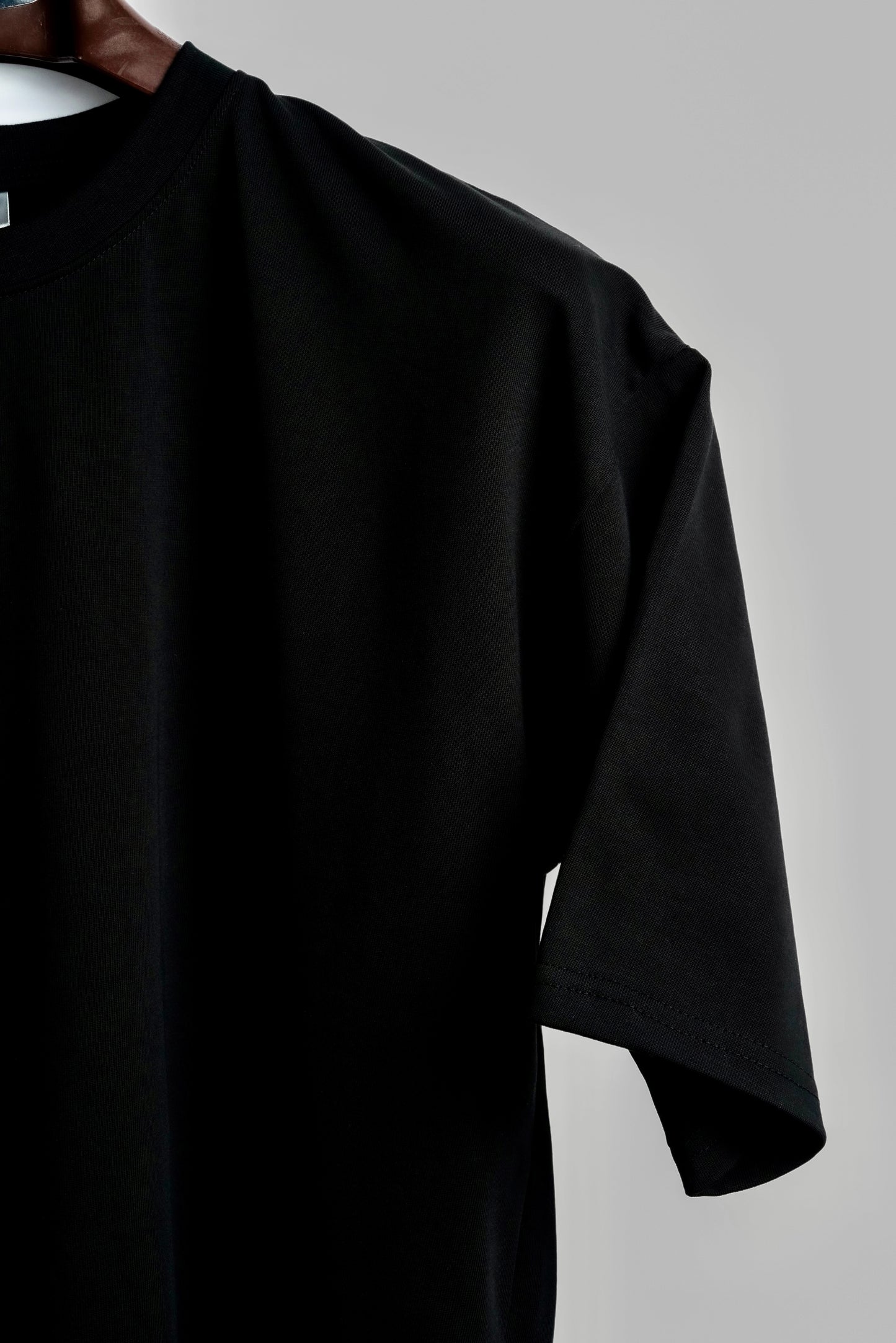 Oversized Egyptian Cotton T-Shirt – Black