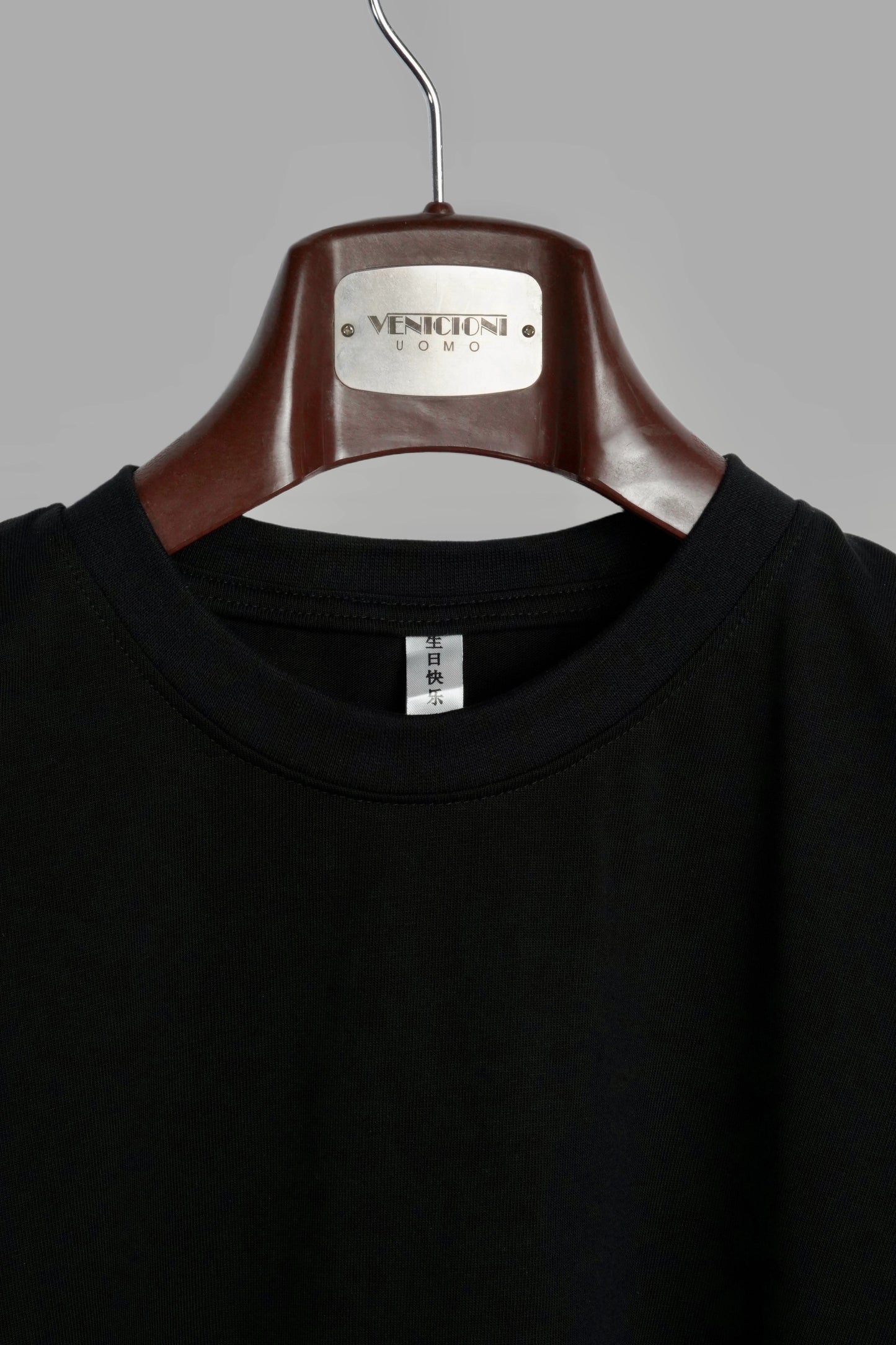 Oversized Egyptian Cotton T-Shirt – Black