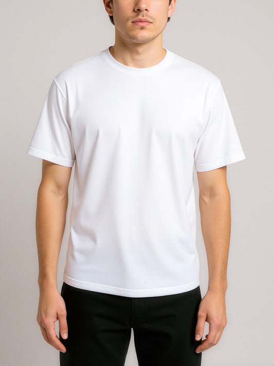 Oversized Egyptian Cotton T-Shirt – White